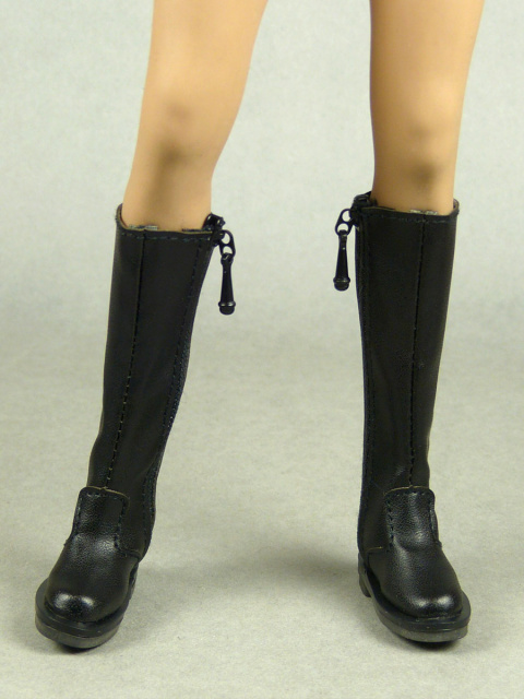 Nouveau Toys 1/6 Scale Female Black Equestrian Boots with Side Zipper